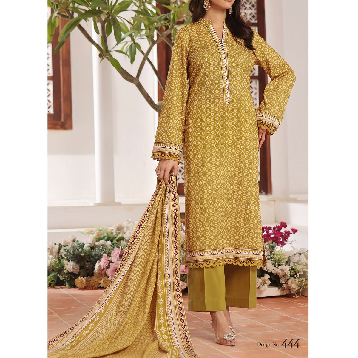 Sufinas By VS Textile Lawn Printed Unstitched 3 Pec Suit - 1144