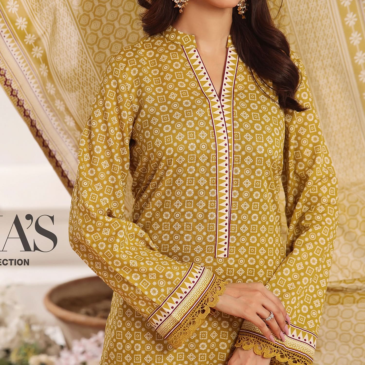 Sufinas By VS Textile Lawn Printed Unstitched 3 Pec Suit - 1144