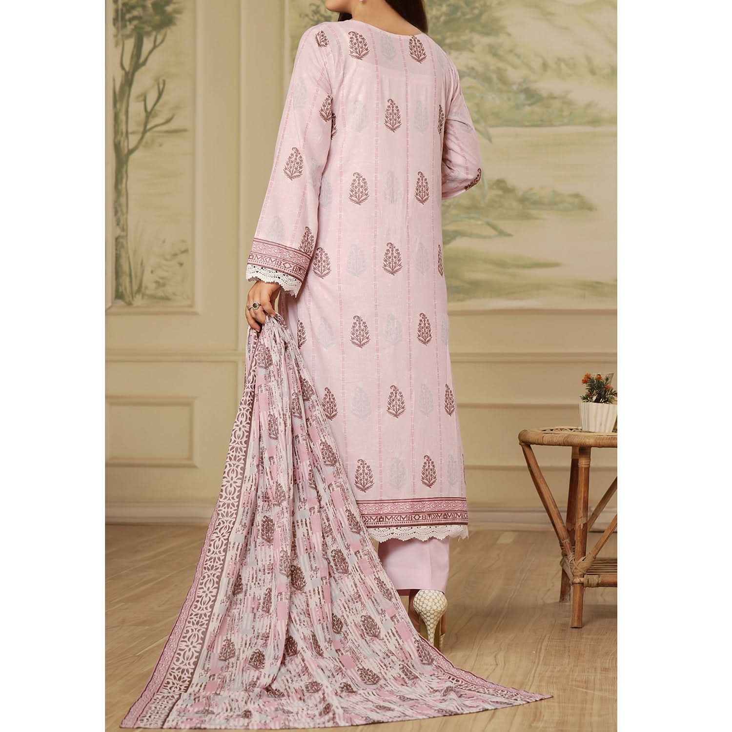 Sufinas By VS Textile Lawn Printed Unstitched 3 Pec Suit - 1141