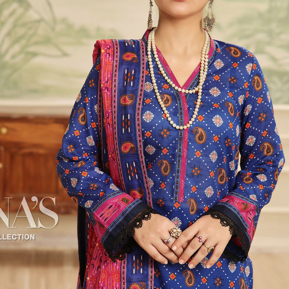 Sufinas By VS Textile Lawn Printed Unstitched 3 Pec Suit - 1151