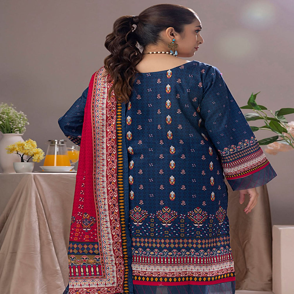 Salina Weaving Dobby By Regalia Printed Lawn Unstitched 3 Pcs Suit - 9