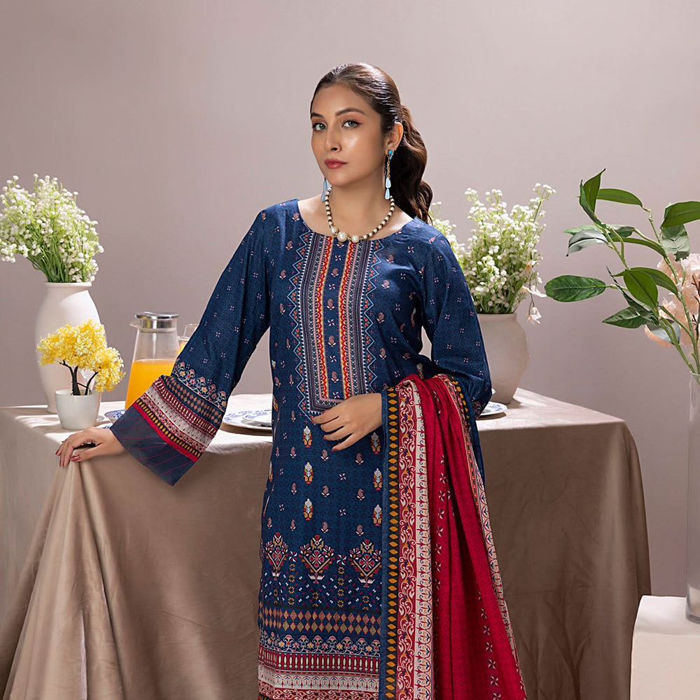 Salina Weaving Dobby By Regalia Printed Lawn Unstitched 3 Pcs Suit - 9
