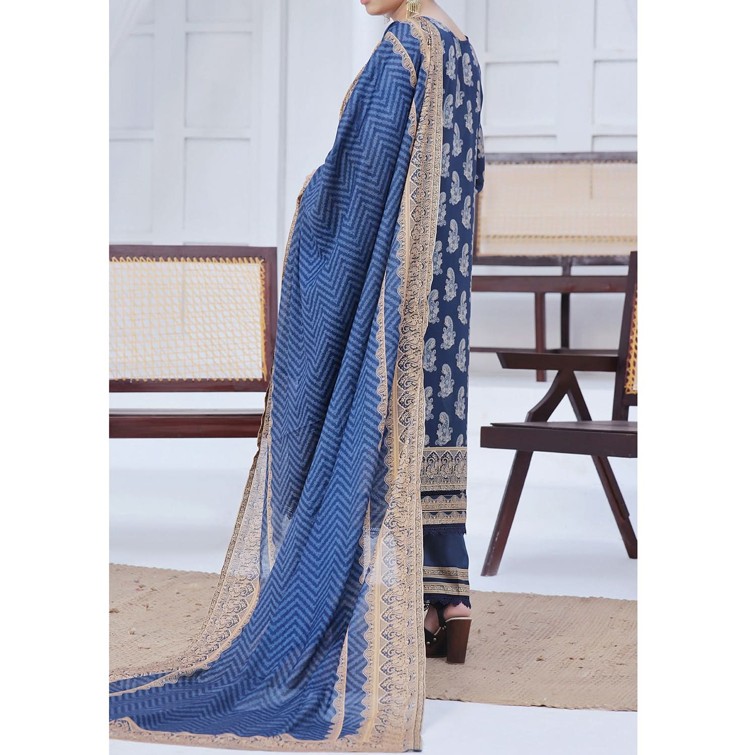 Ayesha Alishba By VS Textile Printed Lawn Unstitched 3Pcs Suit - 596