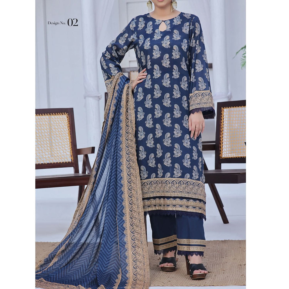Ayesha Alishba By VS Textile Printed Lawn Unstitched 3Pcs Suit - 596