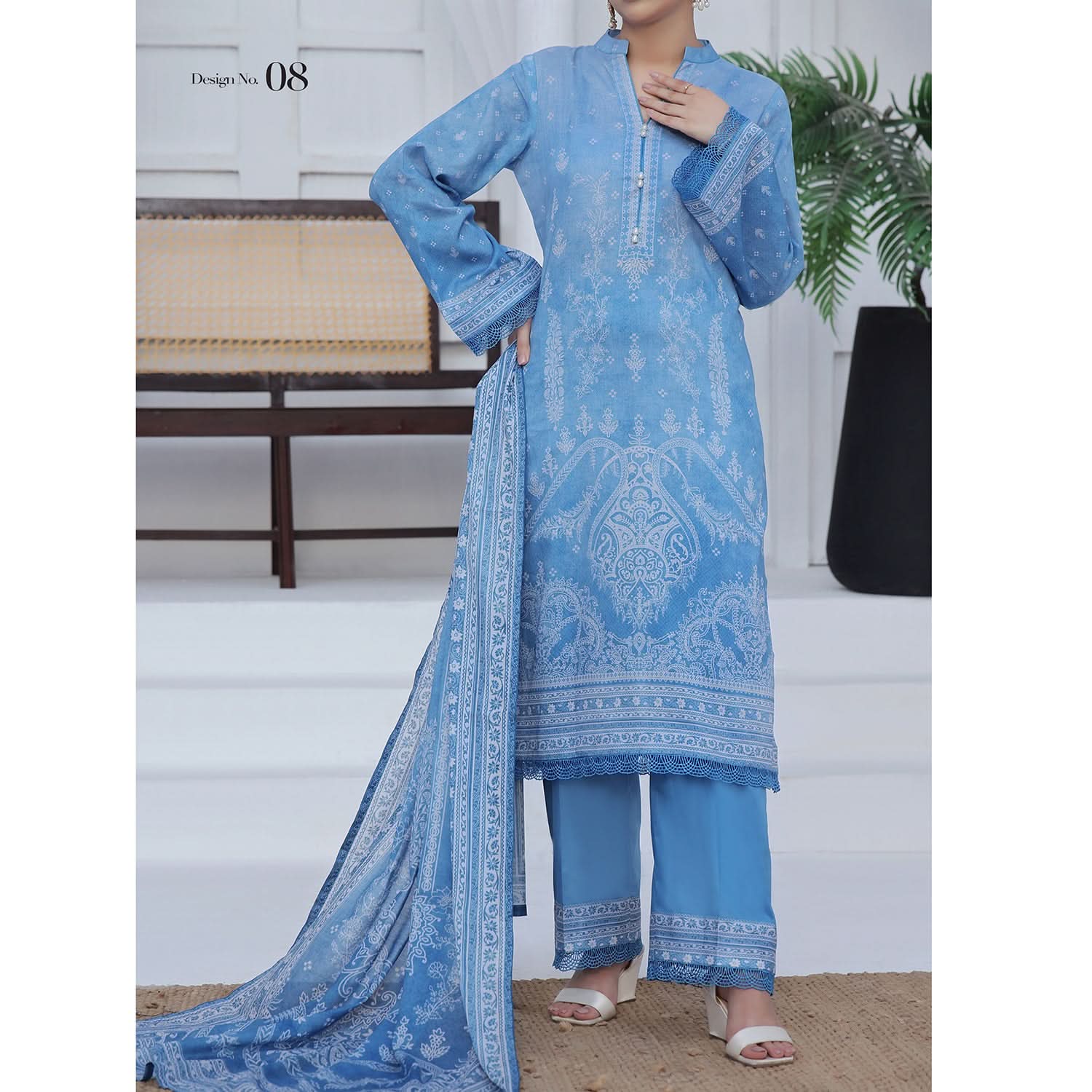 Ayesha Alishba By VS Textile Printed Lawn Unstitched 3Pcs Suit - 592