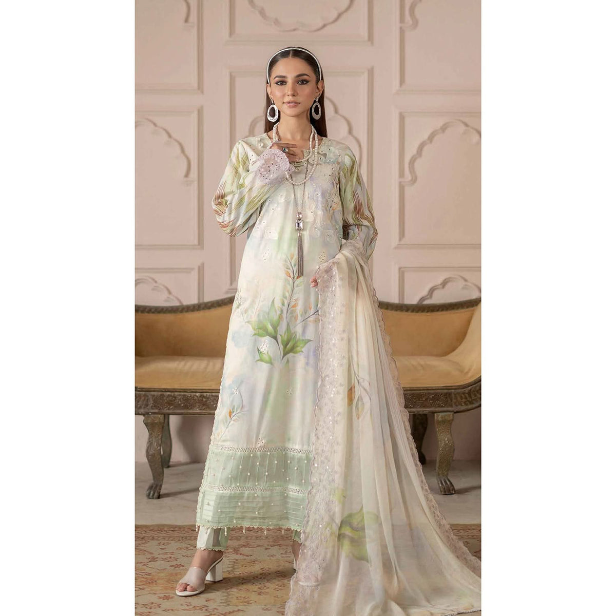 Sunshine Bloom By Al Zohaib Lawn Premium Unstitched 3 Pcs Suit - 12