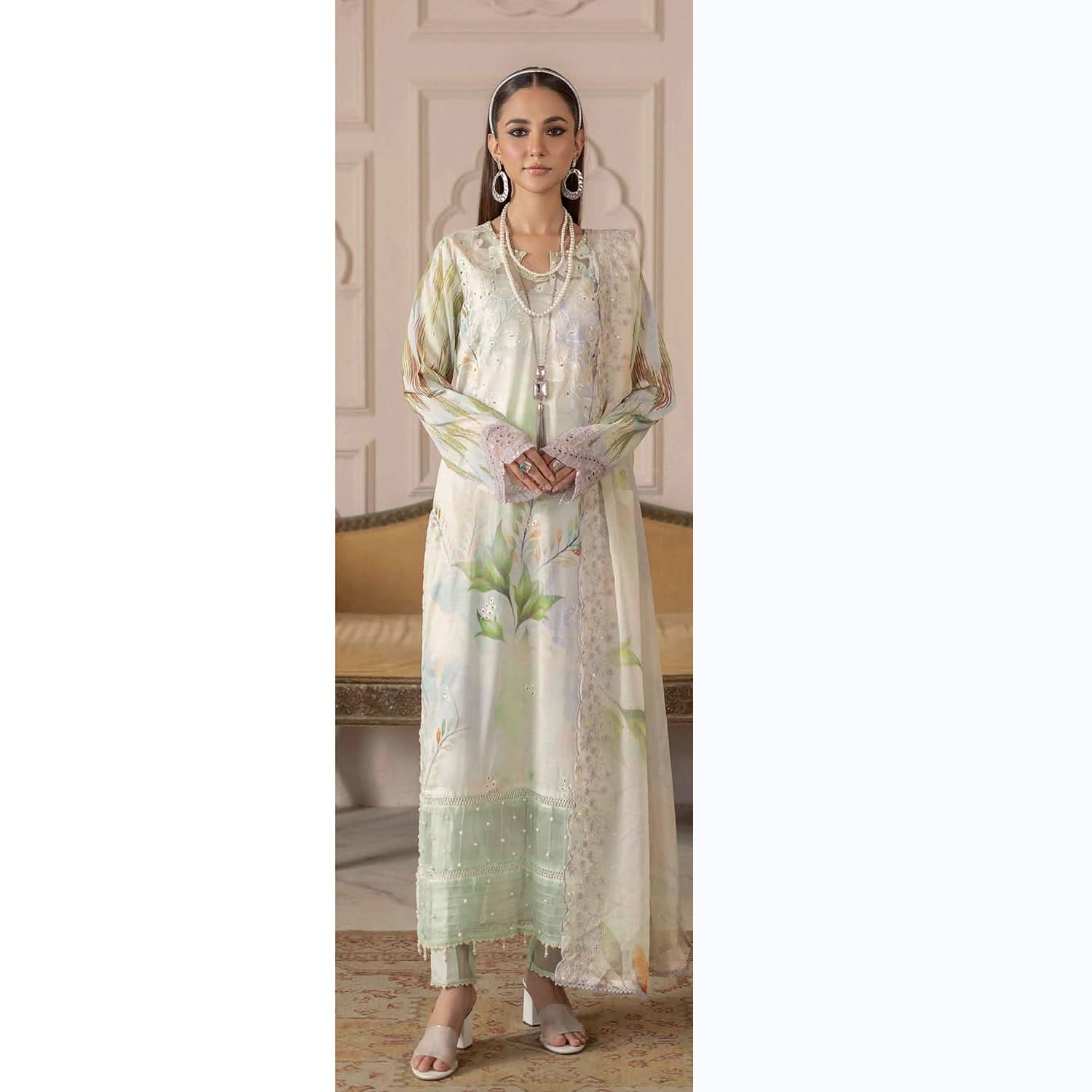Sunshine Bloom By Al Zohaib Lawn Premium Unstitched 3 Pcs Suit - 12