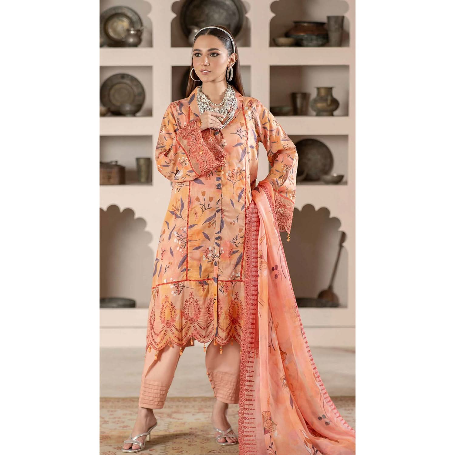 Sunshine Bloom By Al Zohaib Lawn Premium Unstitched 3 Pcs Suit - 11