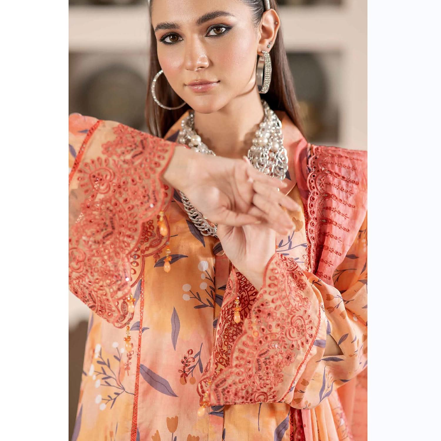 Sunshine Bloom By Al Zohaib Lawn Premium Unstitched 3 Pcs Suit - 11