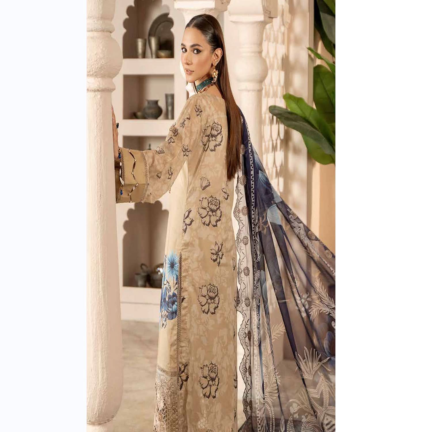 Sunshine Bloom By Al Zohaib Lawn Premium Unstitched 3 Pcs Suit - 9