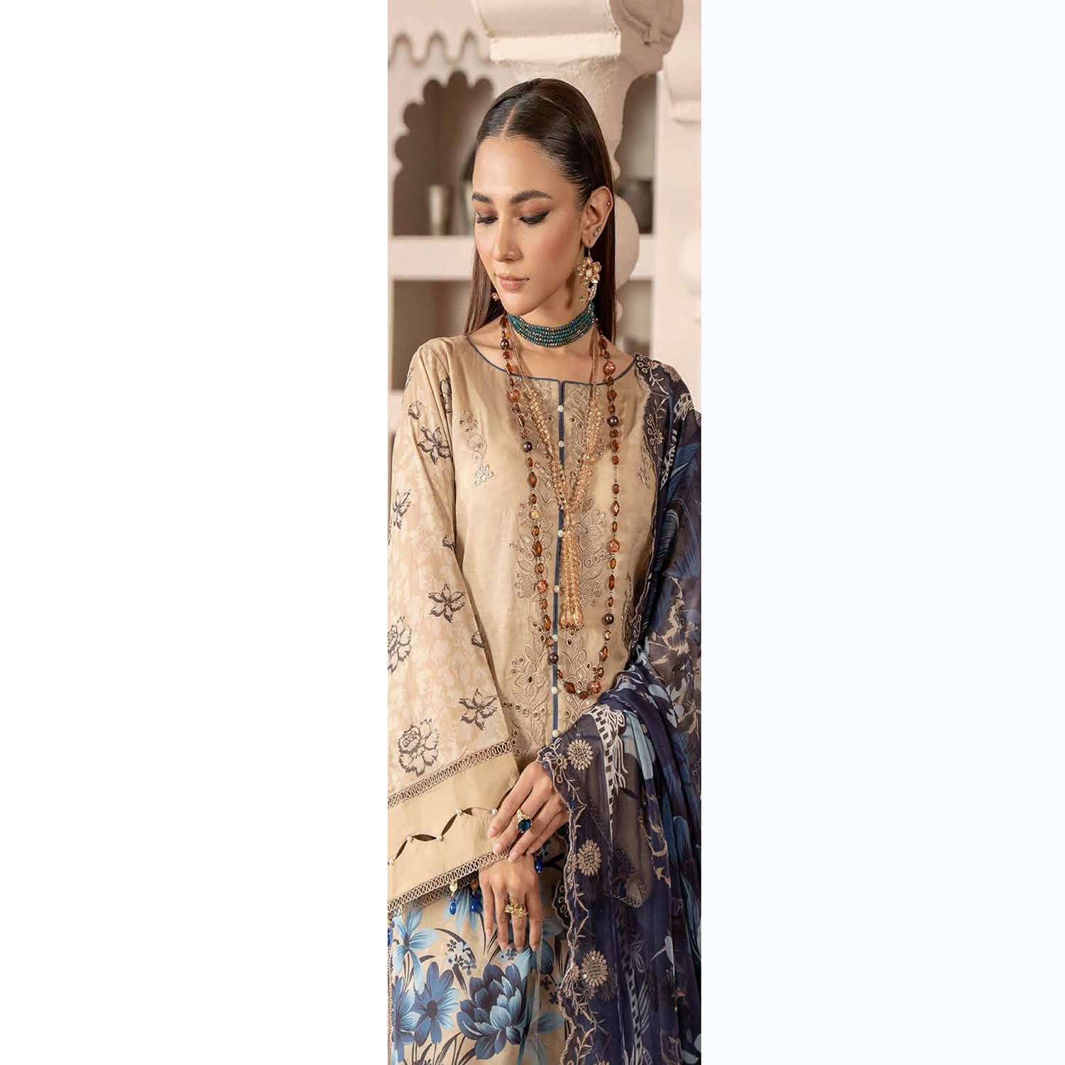 Sunshine Bloom By Al Zohaib Lawn Premium Unstitched 3 Pcs Suit - 9