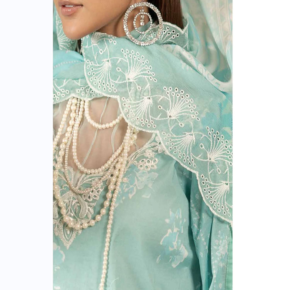 Sunshine Bloom By Al Zohaib Lawn Premium Unstitched 3 Pcs Suit - 7