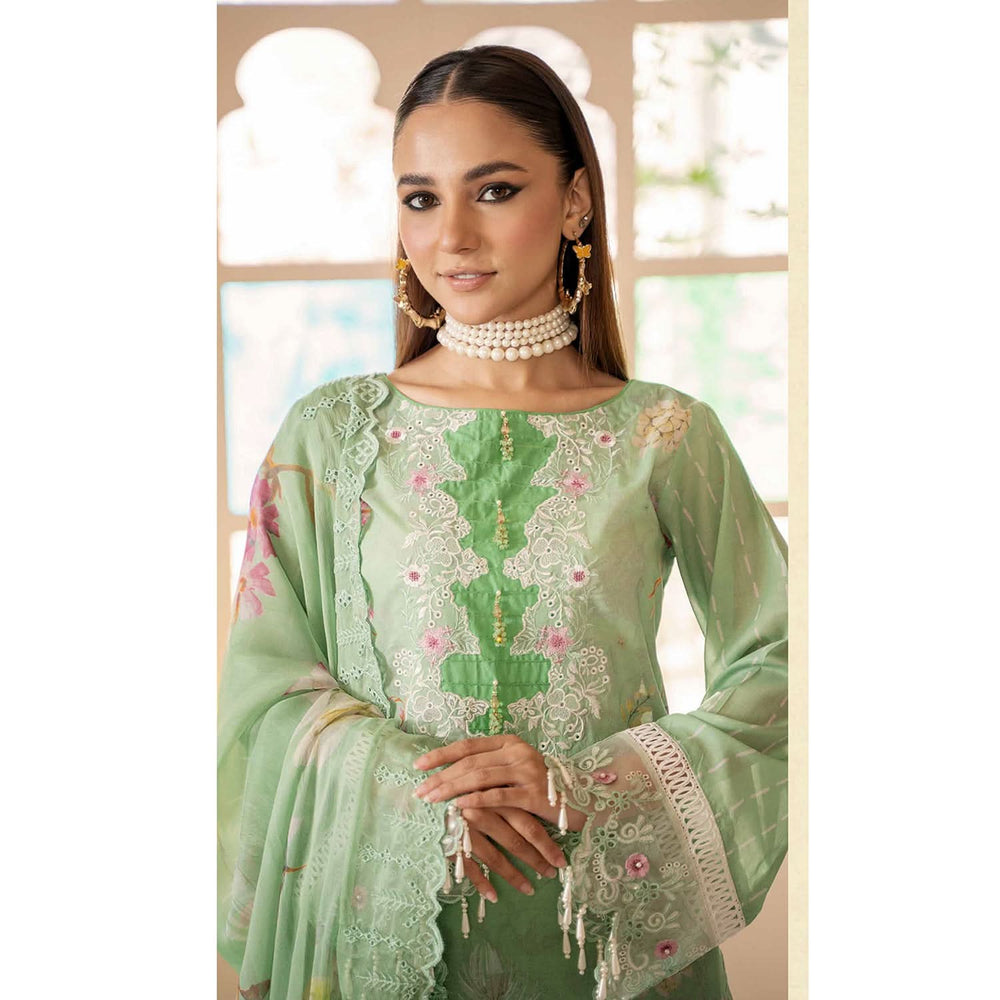 Sunshine Bloom By Al Zohaib Lawn Premium Unstitched 3 Pcs Suit - 5