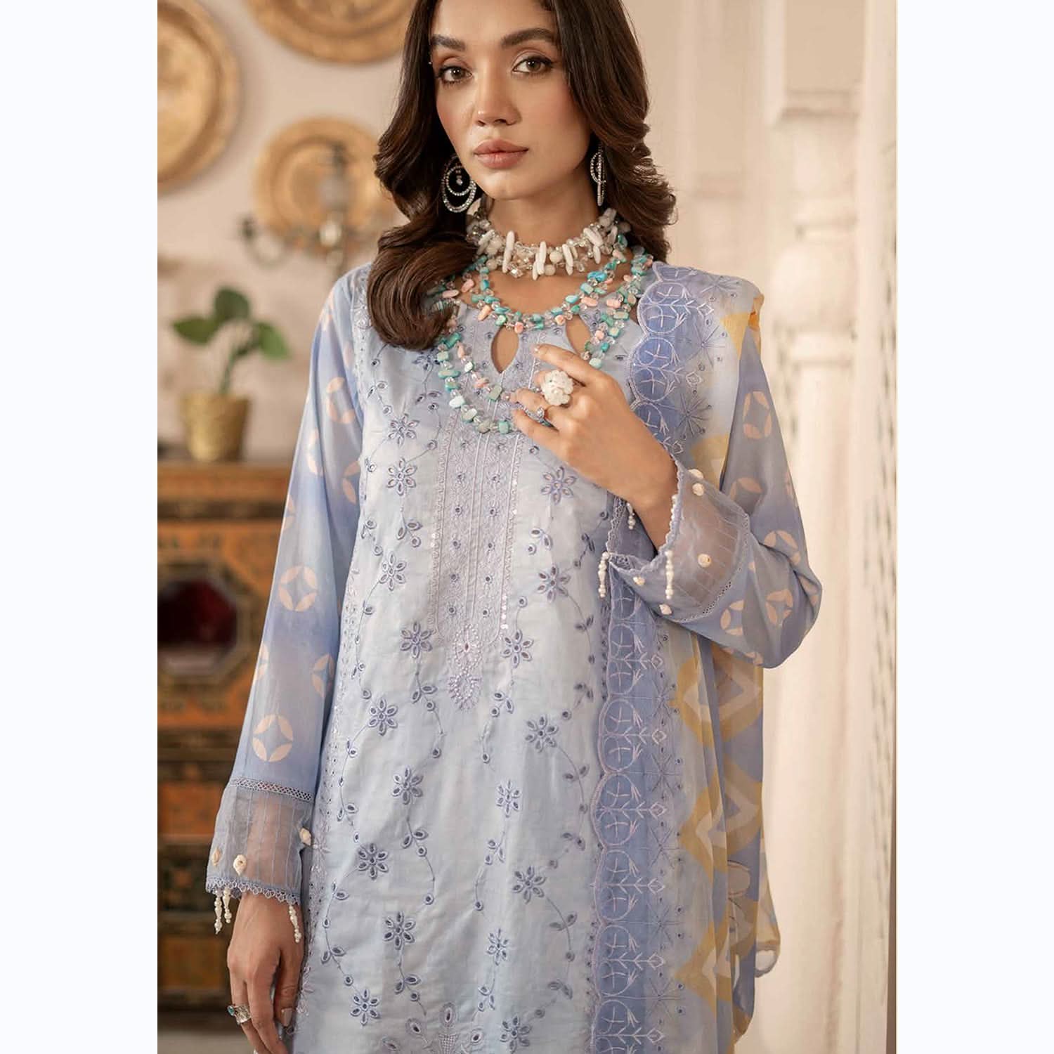 Sunshine Bloom By Al Zohaib Lawn Premium Unstitched 3 Pcs Suit - 3