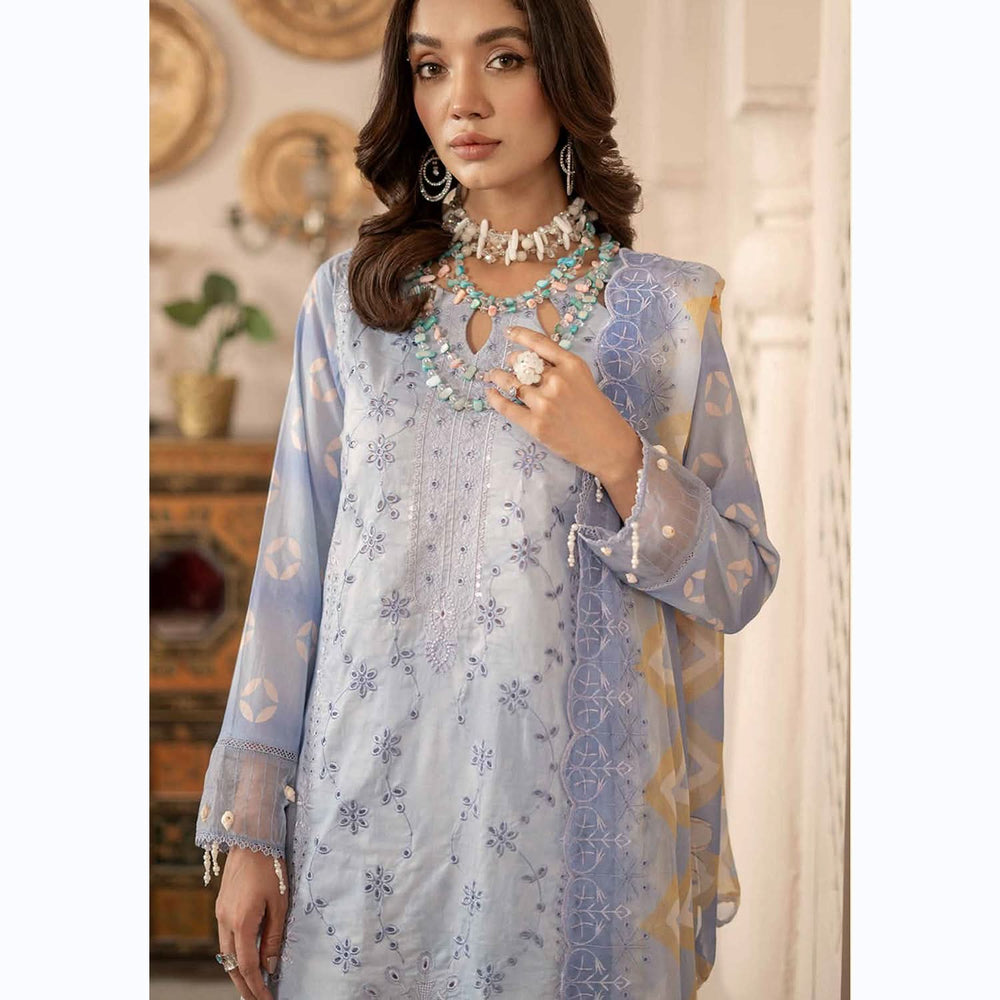Sunshine Bloom By Al Zohaib Lawn Premium Unstitched 3 Pcs Suit - 3