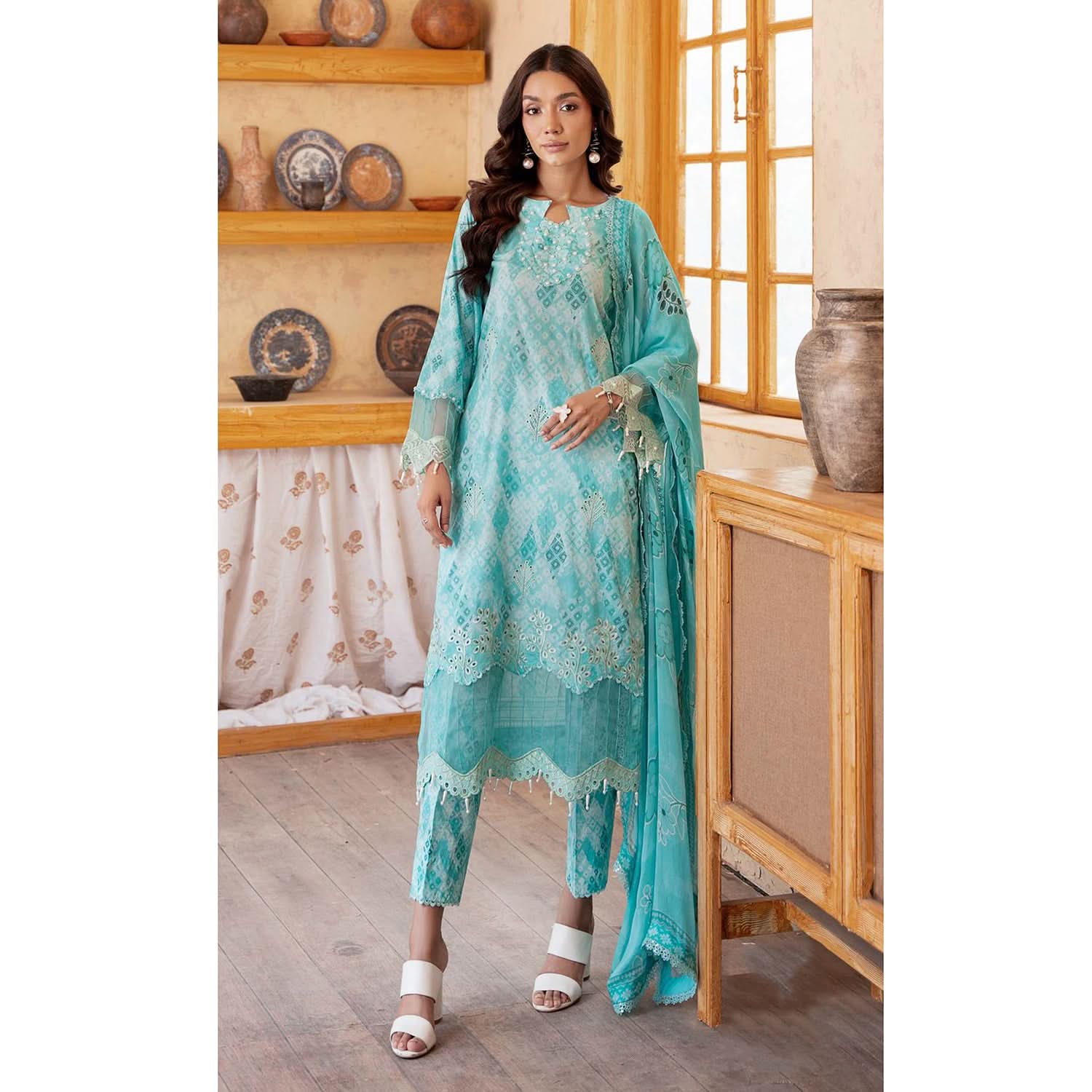 Sunshine Bloom By Al Zohaib Print Kari Lawn Unstitched 3 Pcs Suit - 12