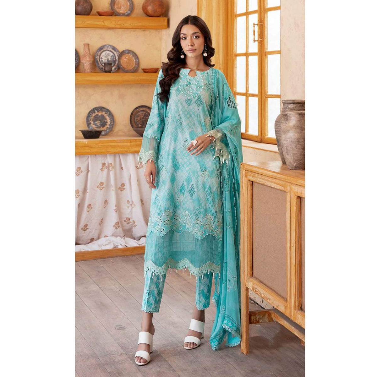 Sunshine Bloom By Al Zohaib Print Kari Lawn Unstitched 3 Pcs Suit - 12