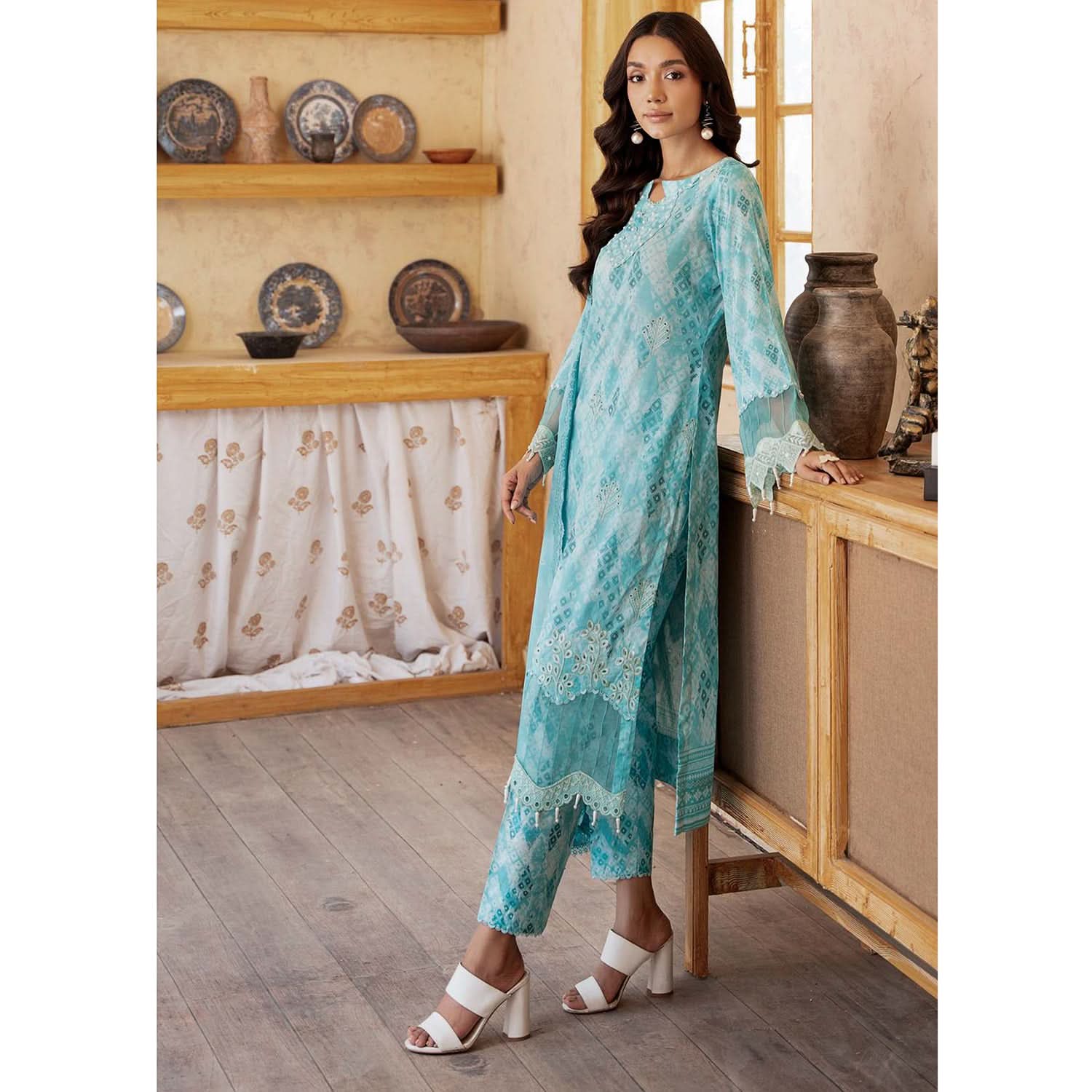 Sunshine Bloom By Al Zohaib Print Kari Lawn Unstitched 3 Pcs Suit - 12