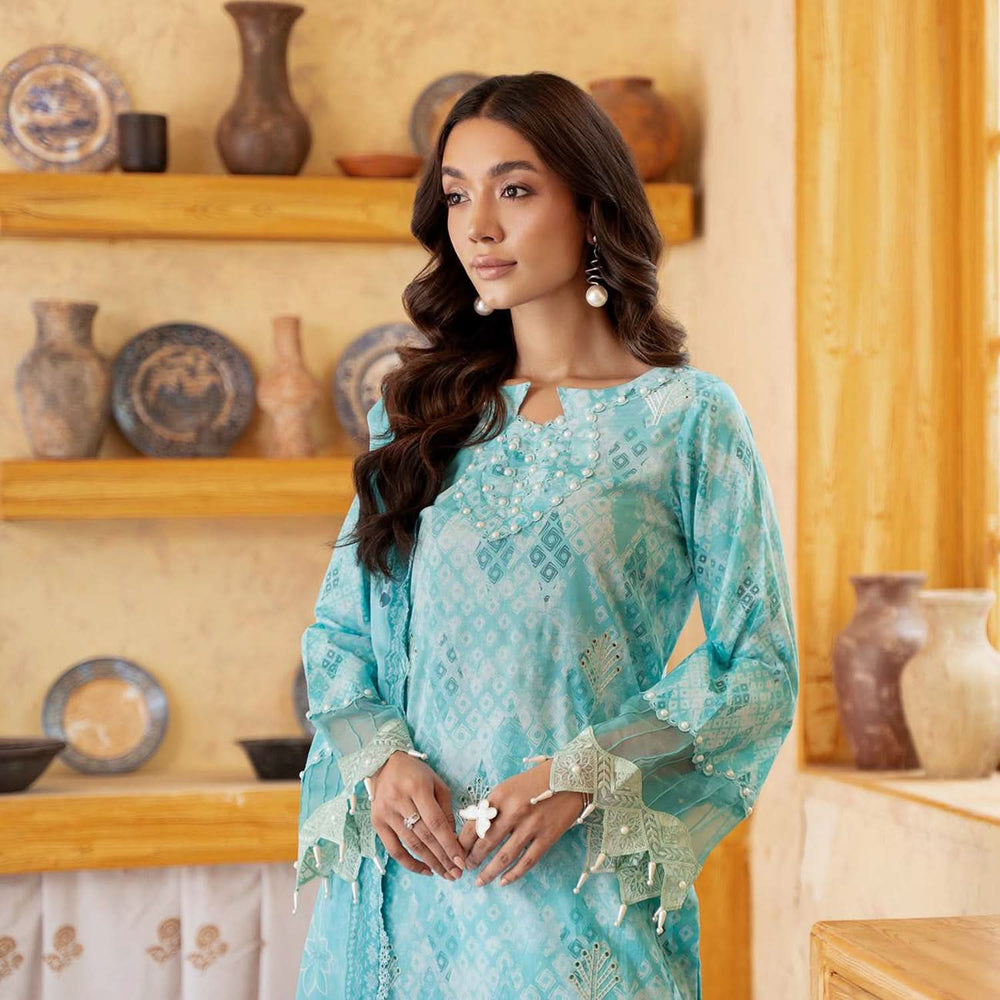 Sunshine Bloom By Al Zohaib Print Kari Lawn Unstitched 3 Pcs Suit - 12