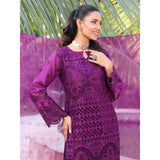 Summer Vibes By Dr. Haris Chikankari Lawn Unstitched 4 Pec Suit - 7