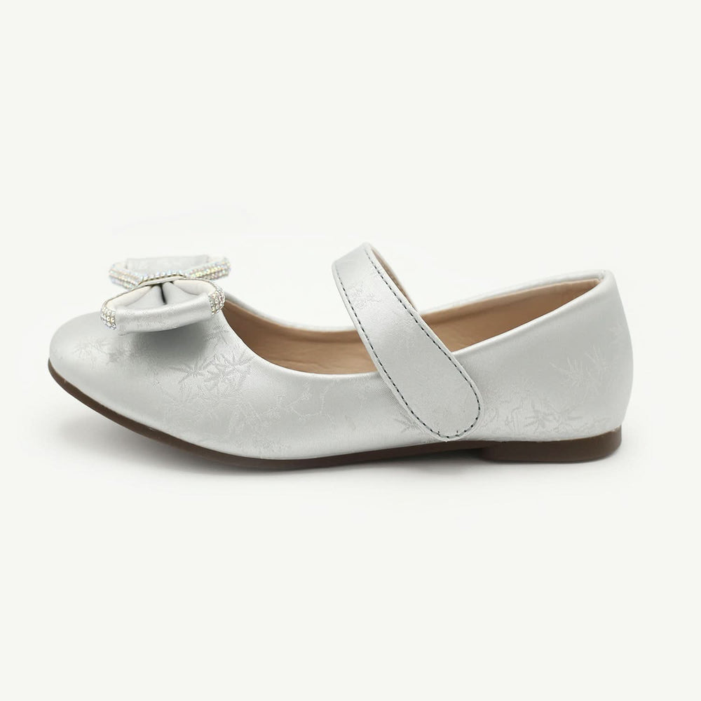 Girls Pumps - Silver