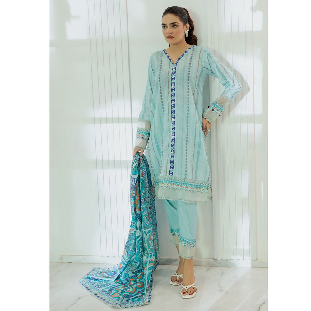 Salina Doriya Lawn By Regalia Unstitched 3 Pcs Suit - 2