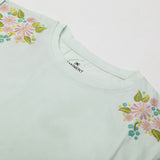 Eminent Girl's Half Sleeves T-Shirt - Sea Green
