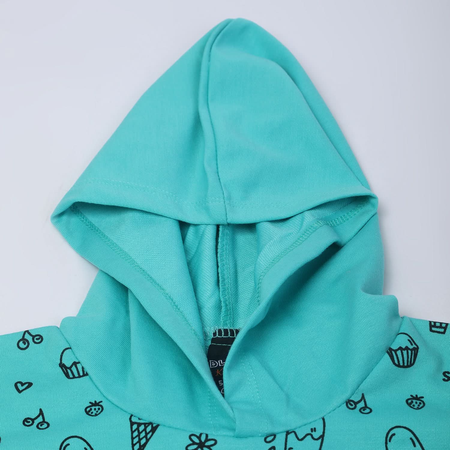 Girls Hoodie T-Shirt - Sea Green
