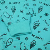 Girls Hoodie T-Shirt - Sea Green