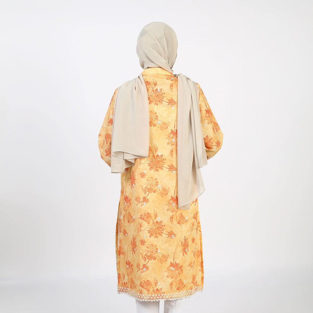Eminent Printed Kurti-Mustard