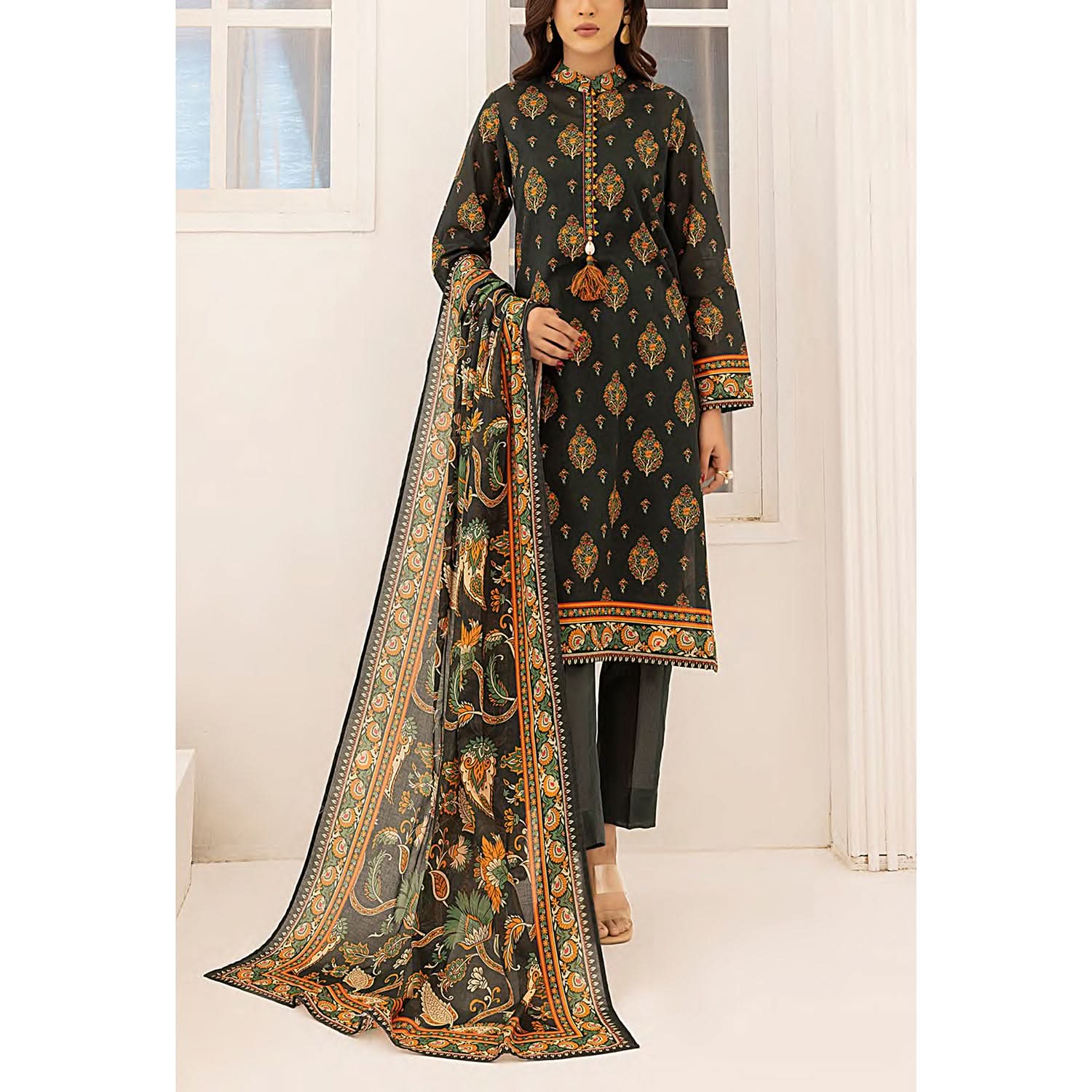 Sana & Sara Laira BY Salitex Lawn Printed Unstitched 3Pcs Suit - 73