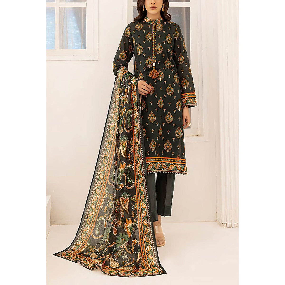 Sana & Sara Laira BY Salitex Lawn Printed Unstitched 3Pcs Suit - 73
