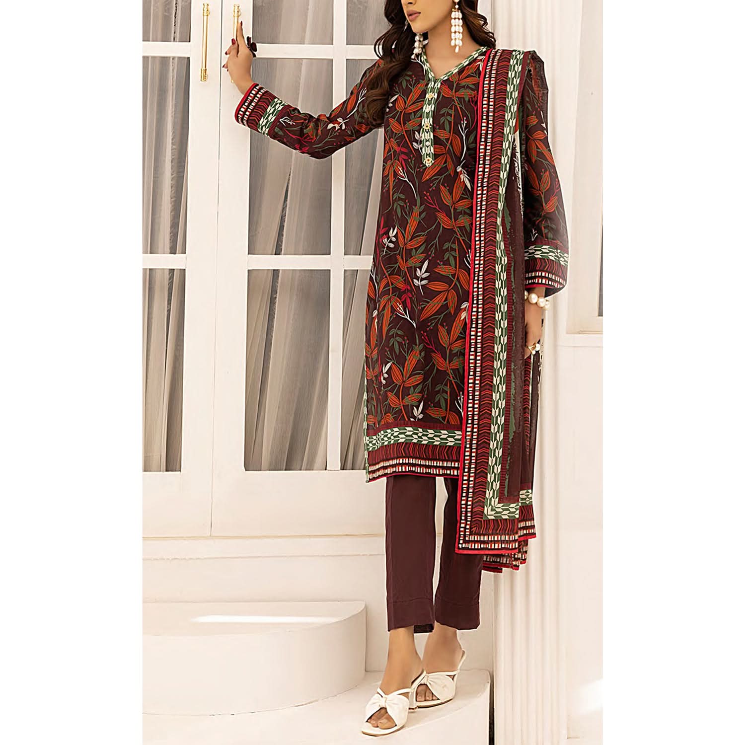 Sana & Sara Laira BY Salitex Lawn Printed Unstitched 3Pcs Suit - 66