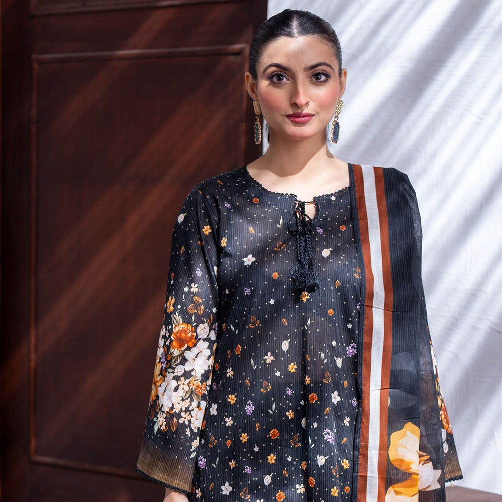 Salina By Regalia Lawn Printed Unstitched 3Pcs Suit V-4 - 8