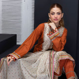 Salina Weaving Dobby By Regalia Lawn Printed Unstitched 3Pcs Suit V-2 - 4