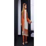 Salina Weaving Dobby By Regalia Lawn Printed Unstitched 3Pcs Suit V-2 - 4