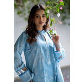 Salina Unstitched Lawn Digital Printed 3 Pcs Suit - 9