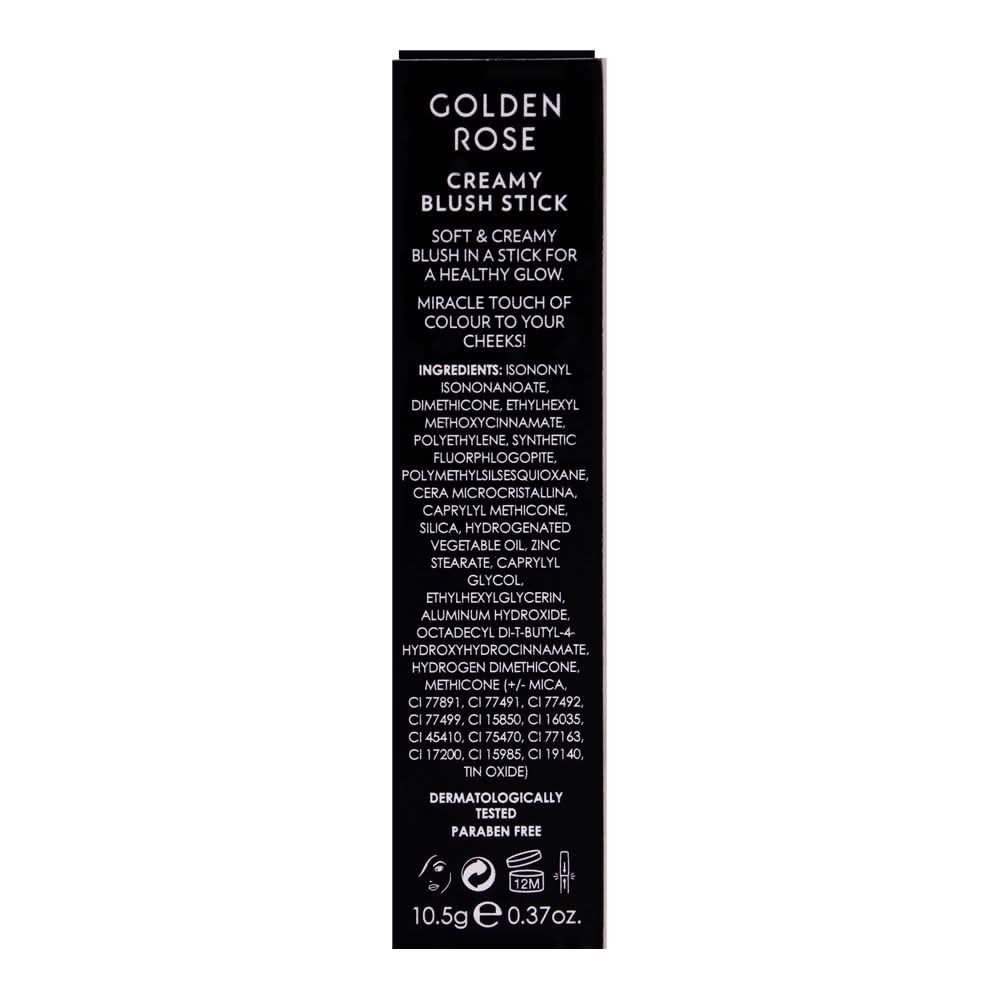 Golden Rose Creamy Blush Stick, 106, Soft & Velvet Touch, Paraben Free