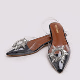 Women's backless Sandal - Black
