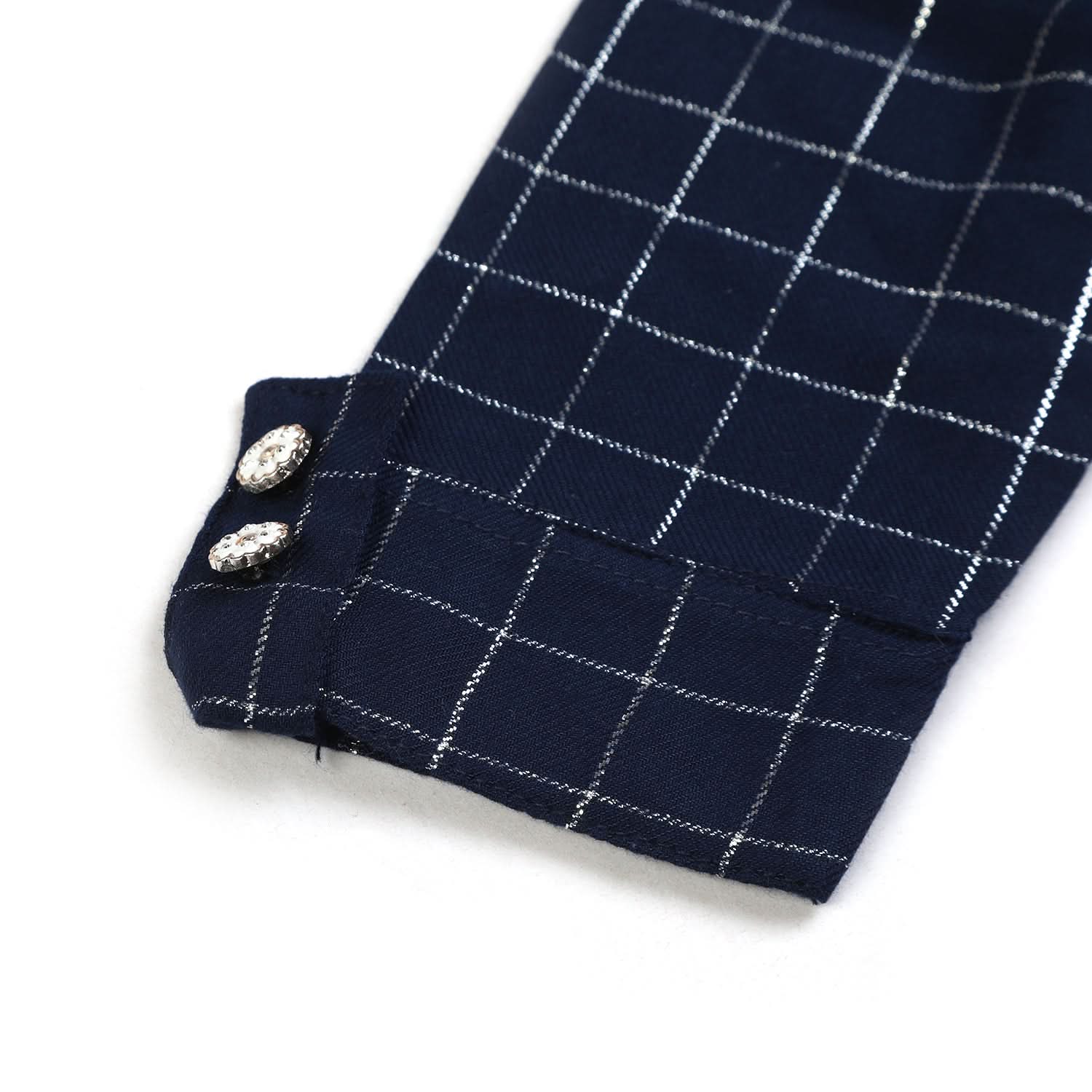 Girls Woven Top - Navy Blue