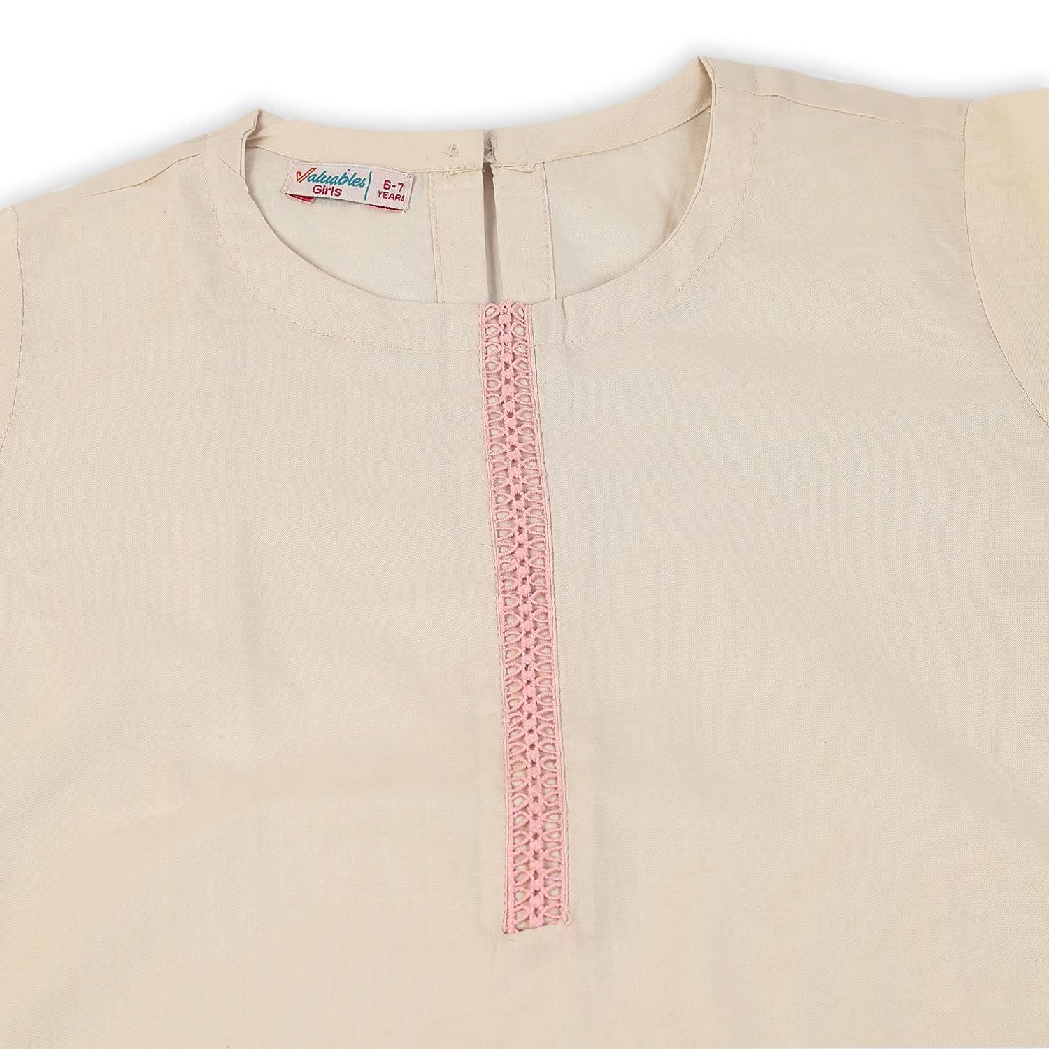 Girls Dyed 2Pcs Suit - Beige