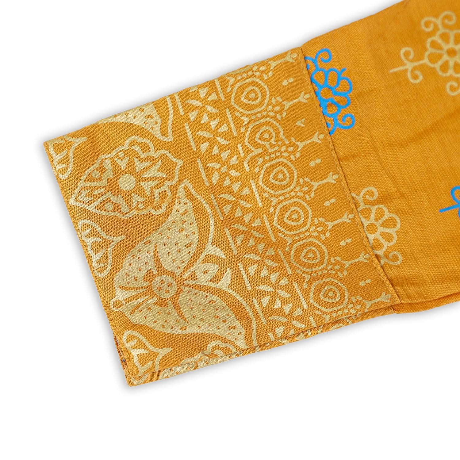 Girls 2 Pcs Cotton Shalwar Suit - Mustard