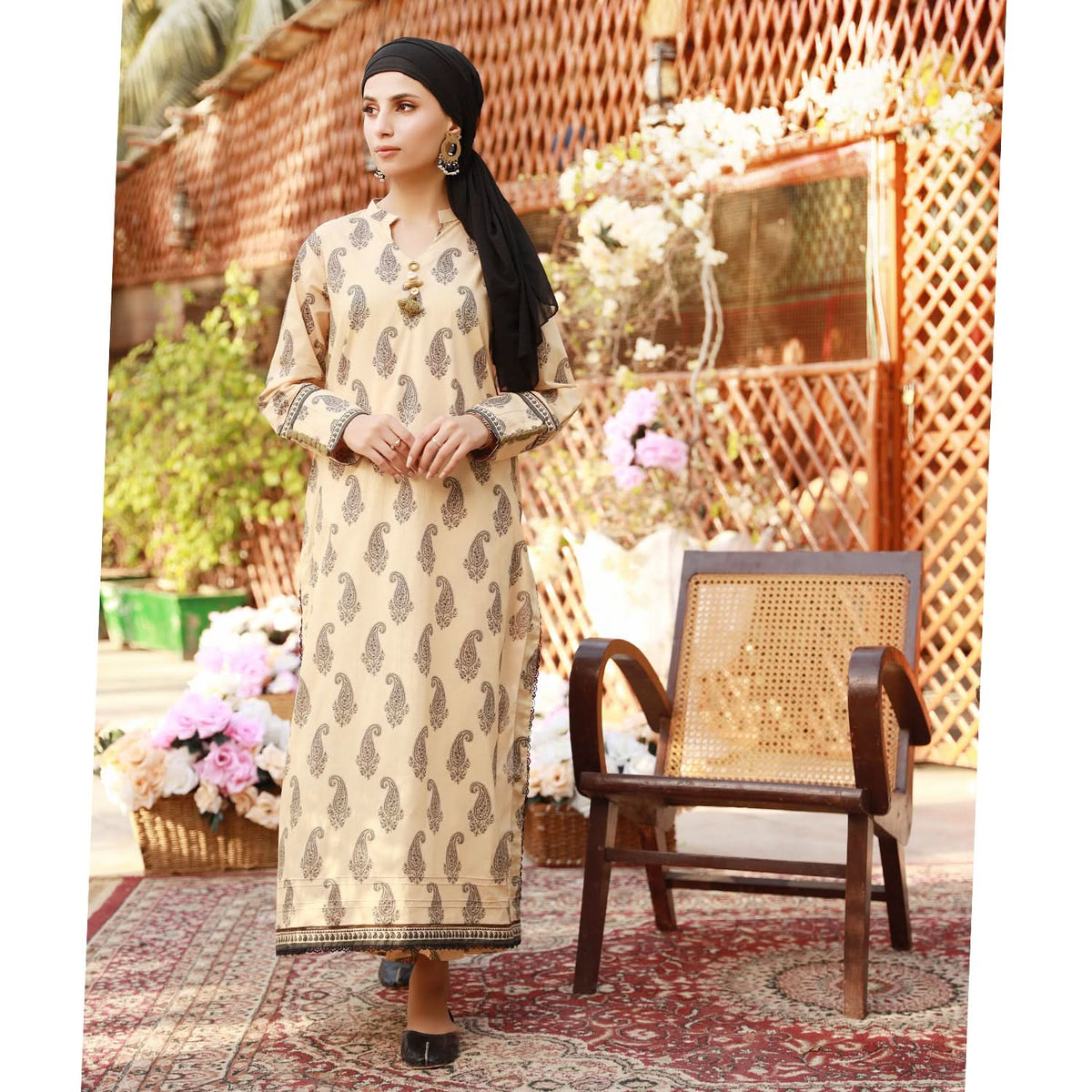 Eminent Printed Cambric Unstitched 2Pcs Suit - 12