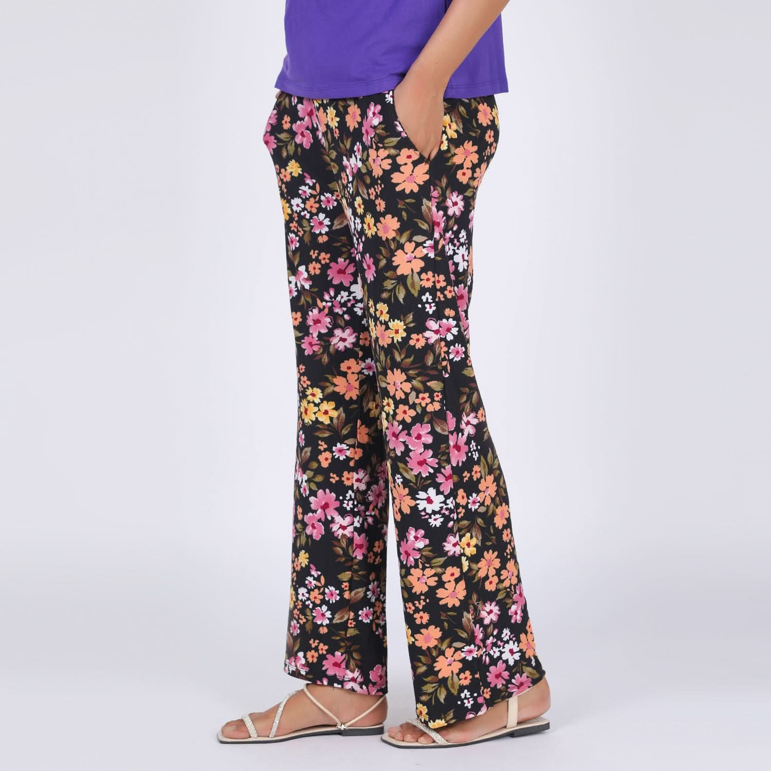 Eminent Women's Printed Trouser - Black