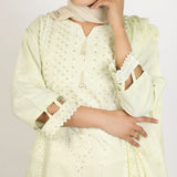Women's Slub 3Pcs Fancy Suit