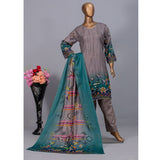Valuable Women's Lawn Unstitched 3Pcs Suit V-2 - 8