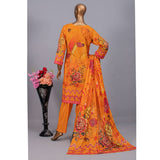 Valuable Women's Lawn Unstitched 3Pcs Suit V-2 - 6