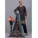 Valuable Women's Lawn Unstitched 3Pcs Suit V-2 - 4