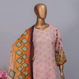 Valuable Women's Lawn Unstitched 3Pcs Suit V-2 - 5