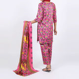 Shataj Febron Wash & Wear Unstitched Printed 3Pcs Suit - A4